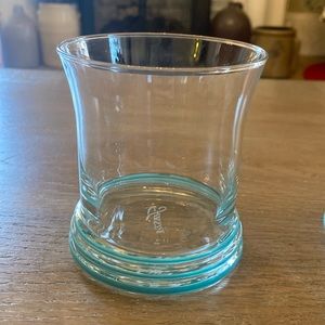 Set of 2 Homer Laughlin Fiesta Turquoise bands old fashioned tumblers